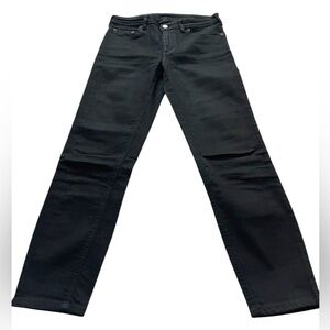 Acne Studios Blå Konst Climb Stay Black Jeans W29 L30 Slim Skinny Made in Italy